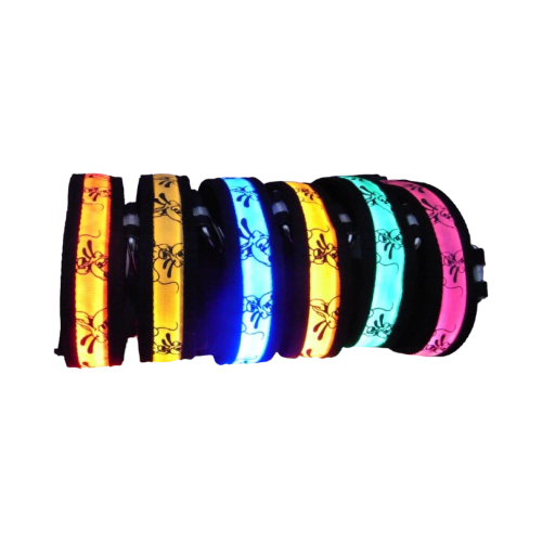 Φωτεινό περιλαίμιο – κολάρο σκύλου – 2.5cm – S/M/L – 10pcs – 550233