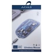 Ασύρματο επαναφορτιζόμενο ποντίκι Η/Υ – WB08 – AOAS – 655259 – White