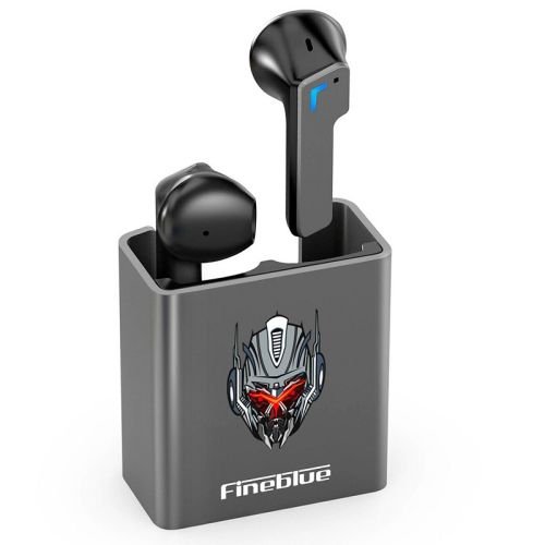 Ενσύρματα ακουστικά Gaming με θήκη φόρτισης – KINGKONG – Fineblue – 700147 – Grey
