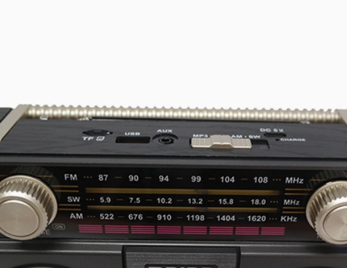 Επαναφορτιζόμενο ραδιόφωνο Retro – MD-1305 BT – 020122 – Red