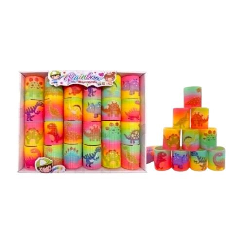 Σετ ελατήρια πολύχρωμα με Δεινόσαυρους – 24pcs – SM45-K2 – 215289