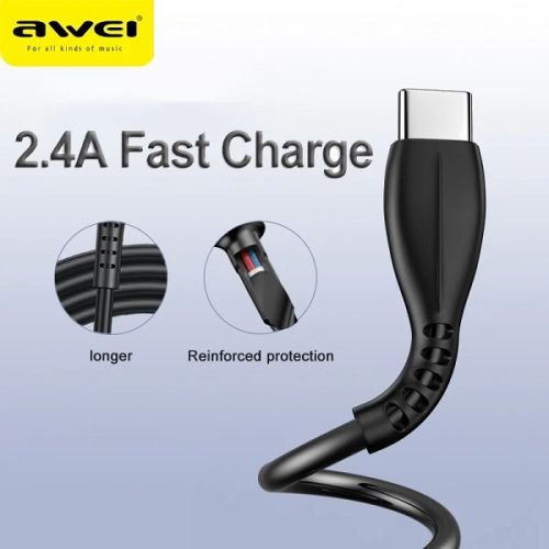 Καλώδιο φόρτισης & data – Type-C – Fast Charge – CL-115T – AWEI – 000864