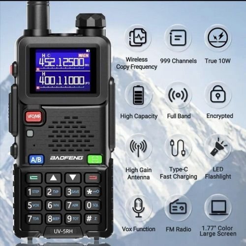 Φορητός πομποδέκτης UHF/VHF – UV5RH – Baofeng – 402055