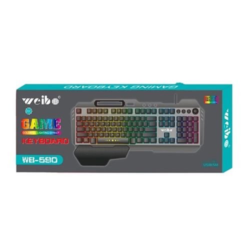 Ενσύρματο πληκτρολόγιο Gaming – LED RGB – WB590 – Weibo – 655907