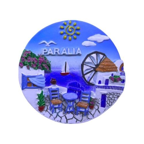 Τουριστικό μαγνητάκι Souvenir – Σετ 12pcs – Paralia – 678424