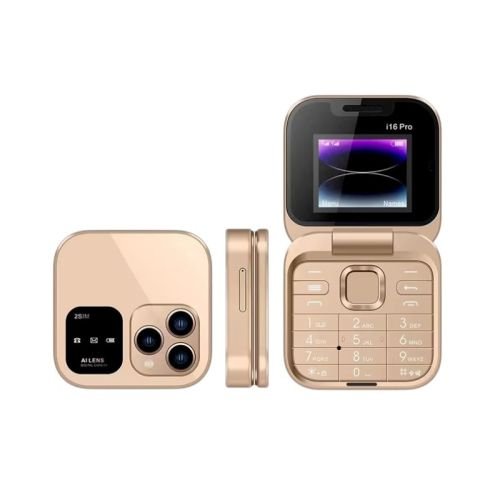 Κινητό τηλέφωνο – i16 Pro – Dual Sim – 812174 – Gold – Ελληνικό μενού