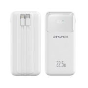 Powerbank – P106K – 10.000mah – 22.5W – AWEI – 005562 – White