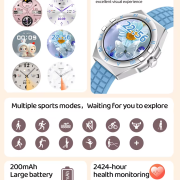 Σετ Smartwatch με 3 λουράκια – LG80 Mini – 065066 – Pink