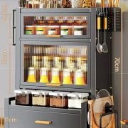 Ντουλάπι οργάνωσης κουζίνας τριώροφο – 11909 – 114036 – Black