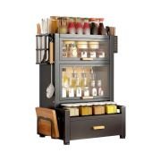 Ντουλάπι οργάνωσης κουζίνας τριώροφο – 11909 – 114036 – Black