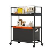 Καλάθι απλύτων & αποθήκευσης τροχήλατο – YH6906-2 – 114098 – Black