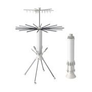 Πτυσσόμενη κρεμάστρα δαπέδου & απλώστρα ρούχων τροχήλατη – 12001-3 – 114258