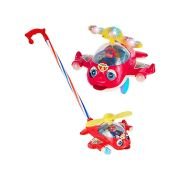 Συρόμενο παιχνίδι Αεροπλανάκι με φωτισμό – 701 – 117276 – Red