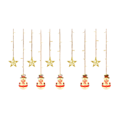 Χριστουγεννιάτικα διακοσμητικά φώτα LED – Κουρτίνα – Χιονάνθρωπος – 10-100L – 150135