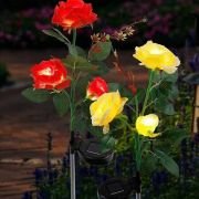 Φωτιζόμενα διακοσμητικά λουλούδια LED με ηλιακό πάνελ – 2pcs – 150333 – White