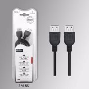 Καλώδιο USB-A Female – 3m – 8S – 197673