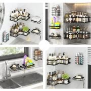 Επιτοίχια ράφια μπάνιου σε σετ 5Χ – 2155 – 170141 – Black