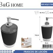 Θήκες κρεμοσάπουνου Dispenser πλαστικές – Σετ 5pcs – Black – 21799