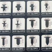 Σετ συνδετήρες αυτοκινήτου 12 τύπων – 240pcs – 180260