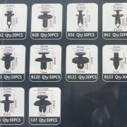 Σετ συνδετήρες αυτοκινήτου 10 τύπων – 280pcs – 180261