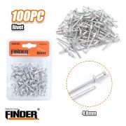 Πριτσίνια αλουμινίου – 100pcs – 4.8mm – Finder – 195278