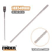 Τρυπάνι μπετού SDS MAX – 18x540mm – Finder – 196424