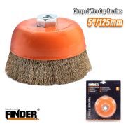 Συρματόβουρτσα πλεκτή για γωνιακό τροχό – 5”/125mm – Finder – 196595