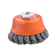 Συρματόβουρτσα καμπάνα στριφτή για γωνιακό τροχό – 3″/75mm – Finder – 196596