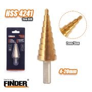 Τρυπάνι κωνικό κλιμακωτό – 4-20mm – Finder – 196656