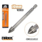 Τρυπάνι γυαλιού/πλακιδίων τετράκοπο – 10mm – Finder – 196673