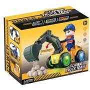 Ηλεκτρονικό όχημα Εκσκαφέας με κίνηση & φωτισμό – 6608-21B – 215272