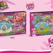 Σετ τσαντάκι με αξεσουάρ ομορφιάς & κούκλα mini – 633-11 – 215302