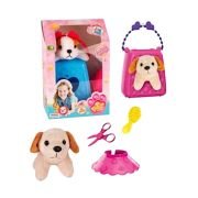 Λούτρινο σκυλάκι με αξεσουάρ & τσάντα μεταφοράς – DR5093 – 215405