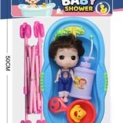 Κούκλα με σετ μπάνιου και καροτσάκι – 669-702C – 215564