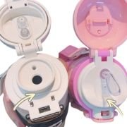 Παιδικό παγούρι-θερμός με καλαμάκι – 500ml – 219446 – White