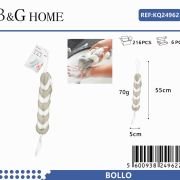 Σφουγγάρια μπάνιου δίχτυ σε σετ 6Χ – Beige – 24962