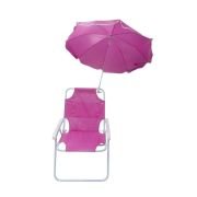 Παιδική πτυσσόμενη καρέκλα camping με ομπρέλα – 1047 – 241712 – Pink