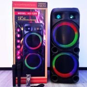 Φορητό ηχείο subwoofer με 2 μικρόφωνα Karaoke – AO-1299 – 801148