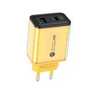 Αντάπτορας φόρτισης Fast Charge με 2 θύρες USB-A & Type-C – 20W – CX-176B – 271764
