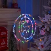 Χριστουγεννιάτικο φωτεινό διακοσμητικό 3D LED κρεμαστό – Ελάφι – 2pcs – 272311 – RGB