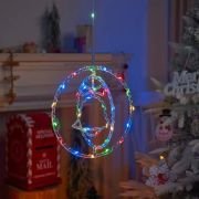 Χριστουγεννιάτικο φωτεινό διακοσμητικό 3D LED κρεμαστό – Καμπάνα – 2pcs – 272312 – RGB