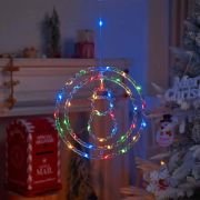 Χριστουγεννιάτικο φωτεινό διακοσμητικό 3D LED κρεμαστό – Xιονάνθρωπος – 2pcs – 272313 – RGB