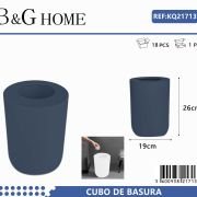 Κάδος απορριμμάτων μπάνιου πλαστικός – Blue – 21719