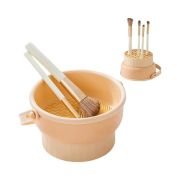 Βάση καθαρισμού και τοποθέτησης πινέλων μακιγιάζ – LD1015 – 292216 – Light Orange