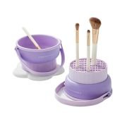 Βάση καθαρισμού και τοποθέτησης πινέλων μακιγιάζ – LD1015 – 292216 – Purple