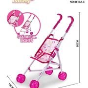 Παιδικό καροτσάκι κούκλας με φωτισμό LED – 6617A-3 – 307127