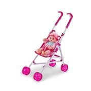 Παιδικό καροτσάκι με φωτισμό LED και κούκλα – 1393D-2 – 307137