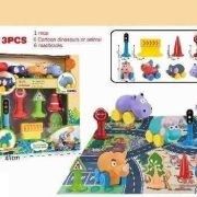 Σετ μοκέτα αυτοκινητόδρομος με αυτοκίνητα ζωάκια – 13pcs – JLX5510-2 – 308256