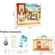 Κουκλόσπιτο mini με αξεσουάρ μπάνιου – A01 – 345228