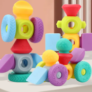 Παιχνίδι κατασκευών DIY με τουβλάκια καουτσούκ – 6643 – 345243